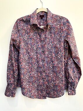 J.Crew, Liberty of London print Kayoko shirt. Size 8